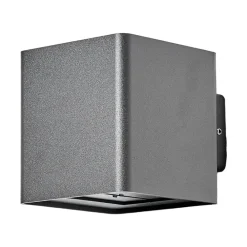 Lucande udendørs LED-væglampe Aaron, antracit, IP54, op/ned