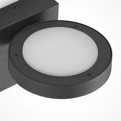 udendørs LED-væglampe Belna, metal, sensor, IP54^Lucande Outlet