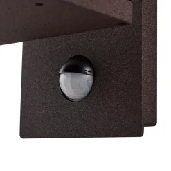 udendørs LED-væglampe Ferdinand, rust, sensor, IP54^Lucande New