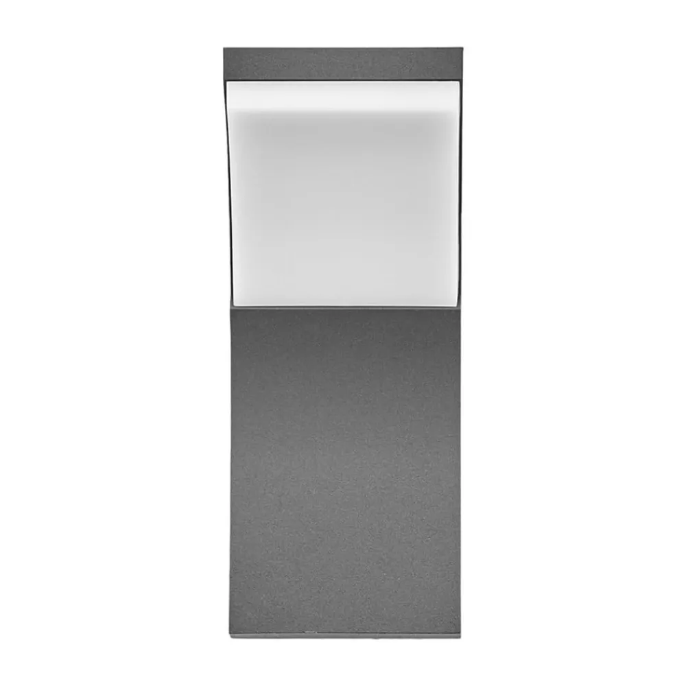 Lucande Terrassebelysning|Væglamper>udendørs LED-væglampe Timm, 20 cm, antracit, IP54