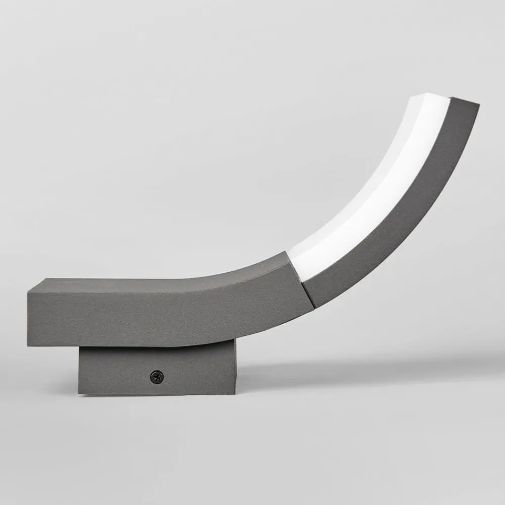 Lucande Terrassebelysning|Væglamper>udendørs LED-væglampe Timm, 20 cm, antracit, IP54