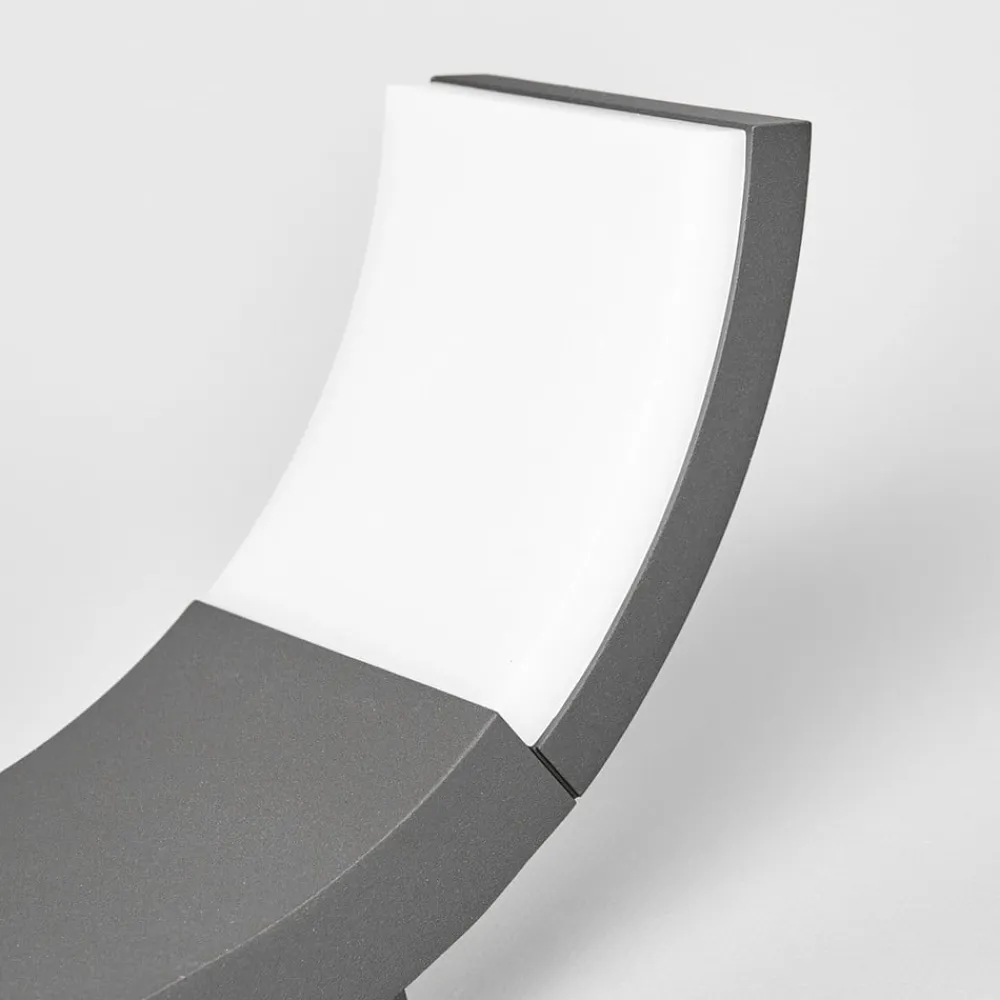 Lucande Terrassebelysning|Væglamper>udendørs LED-væglampe Timm, 20 cm, antracit, IP54