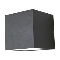 Lucande udendørs LED-væglampe Merjem, 12 cm, ned, IP54