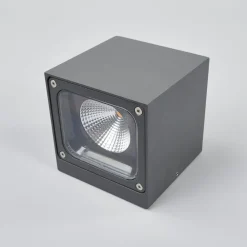 Lucande udendørs LED-væglampe Merjem, 12 cm, ned, IP54