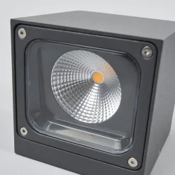 Lucande udendørs LED-væglampe Merjem, 12 cm, ned, IP54