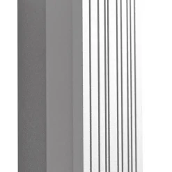 Lucande udendørs LED-væglampe Melira, længde 100 cm, grå