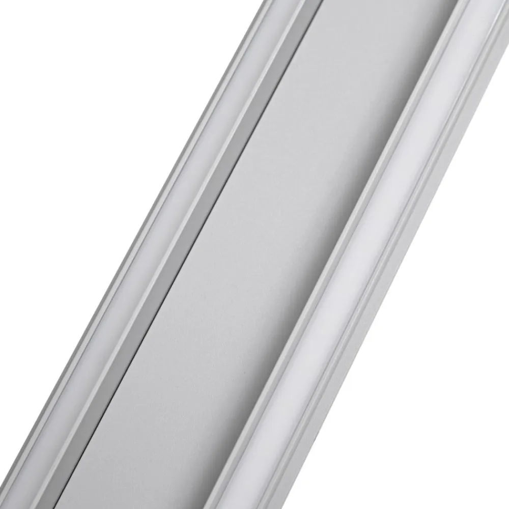 Lucande udendørs LED-væglampe Melira, længde 100 cm, grå