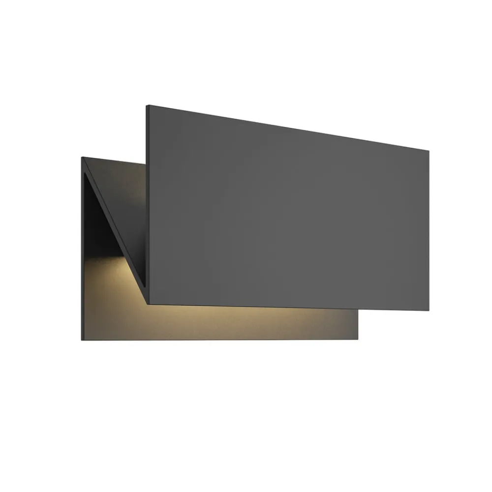 Lucande Terrassebelysning|Væglamper>udendørs LED-væglampe Meja, sort, metal, IP54