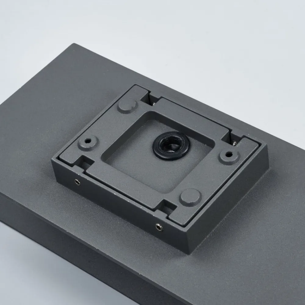 Lucande Terrassebelysning|Væglamper>udendørs LED-væglampe Meja, sort, metal, IP54