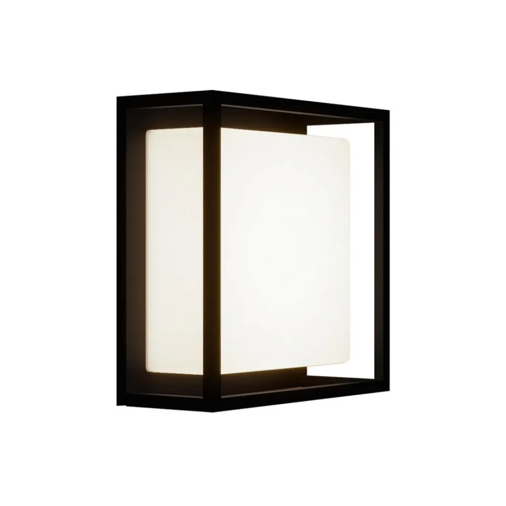 Lucande Terrassebelysning|Væglamper>udendørs LED-væglampe Ilirian, antracit, aluminium, 25 cm