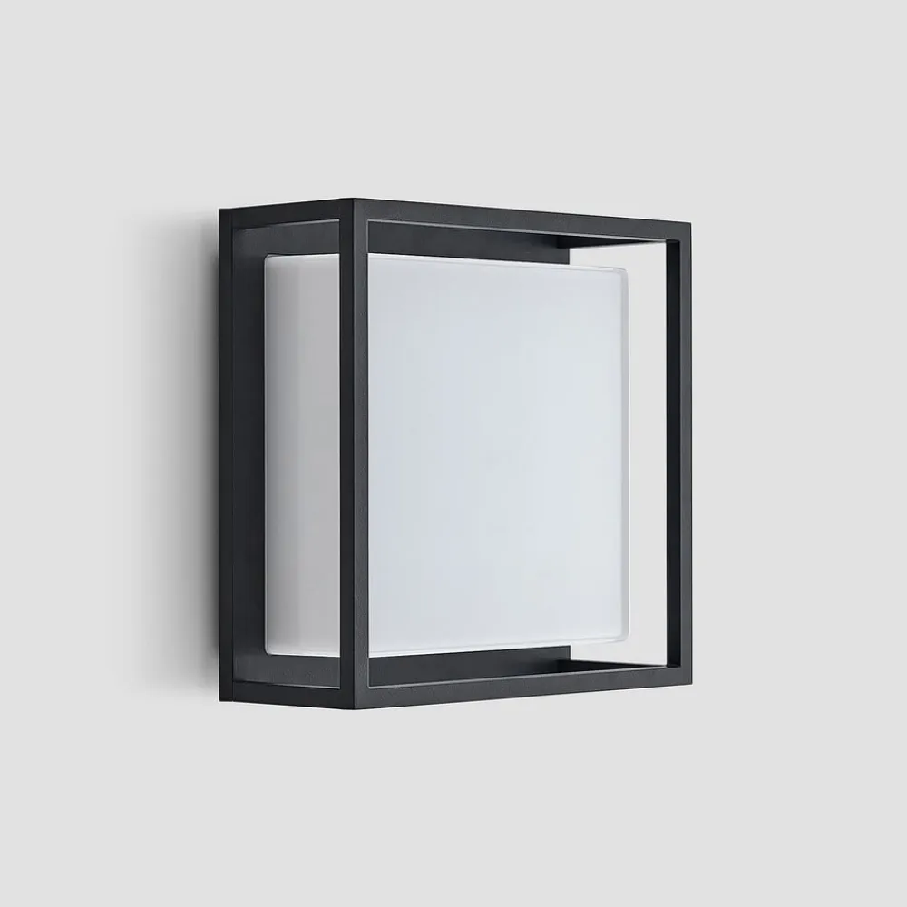 Lucande Terrassebelysning|Væglamper>udendørs LED-væglampe Ilirian, antracit, aluminium, 25 cm