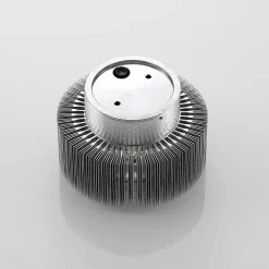 udendørs LED-væglampe Keany, metal, Ø 16 cm, IP54^Lucande