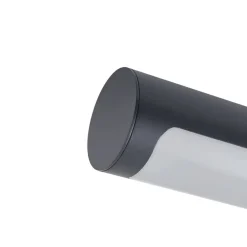 udendørs LED-væglampe Tuberia, antracit, metal, Ø 7cm^Lucande Best