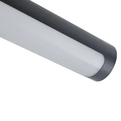 udendørs LED-væglampe Tuberia, antracit, metal, Ø 7cm^Lucande Best