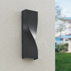 udendørs LED-væglampe Tibelya, antracit, op/ned, IP65^Lucande Discount