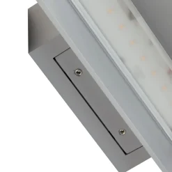 udendørs LED-væglampe Meja, grå, aluminium, 27 cm, IP54^Lucande Best