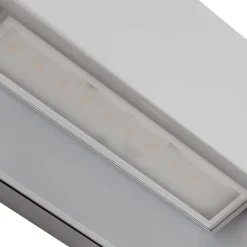udendørs LED-væglampe Meja, grå, aluminium, 27 cm, IP54^Lucande Best