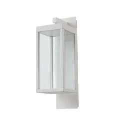 udendørs LED-væglampe Ferdinand, hvid, metal, 38 cm^Lucande