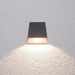 Lucande Terrassebelysning|Væglamper>udendørs LED-væglampe Hanno, antracit, metal, IP54