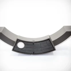 Lucande udendørs LED-væglampe Half, 30 cm, antracit, IP54