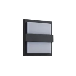 udendørs LED-væglampe Gylfi, 20 cm, antracit, aluminium^Lucande Outlet