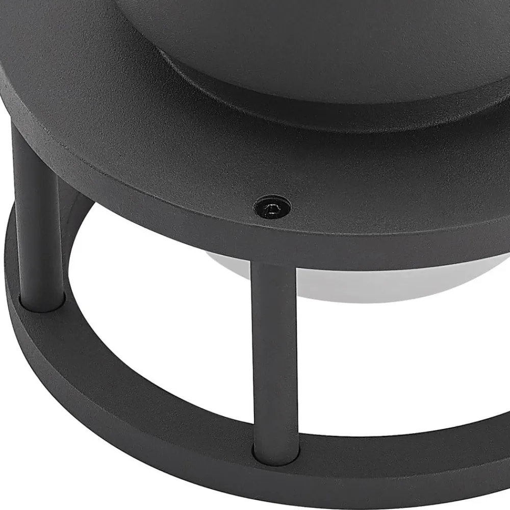 Lucande Terrassebelysning|Udendørs Loftlamper>udendørs loftlampe Berenike, Ø 17 cm, grå, GX53