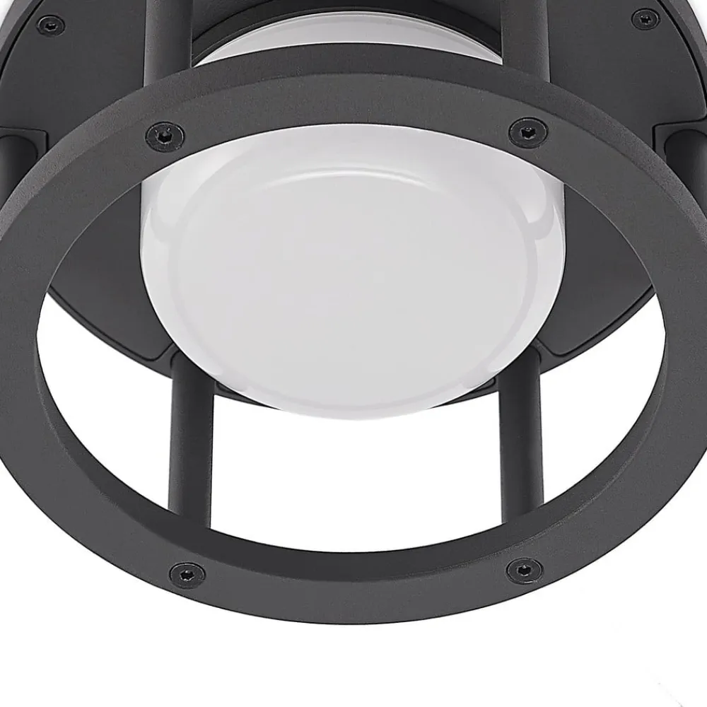 Lucande Terrassebelysning|Udendørs Loftlamper>udendørs loftlampe Berenike, Ø 17 cm, grå, GX53