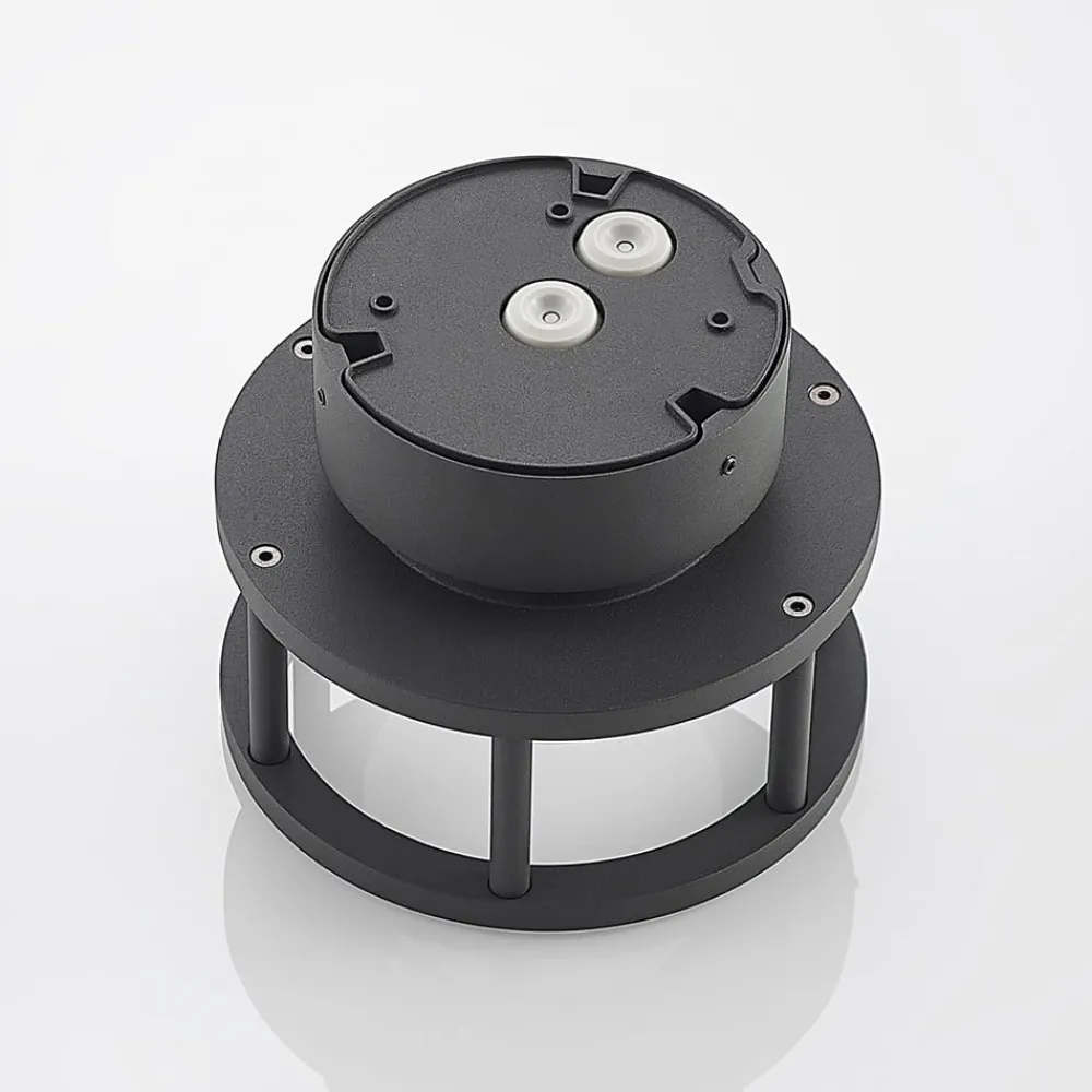 Lucande Terrassebelysning|Udendørs Loftlamper>udendørs loftlampe Berenike, Ø 17 cm, grå, GX53