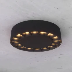 Lucande Udendørs Loftlamper|Loftlamper>udendørs loftlampe Kelissa, rund, sort