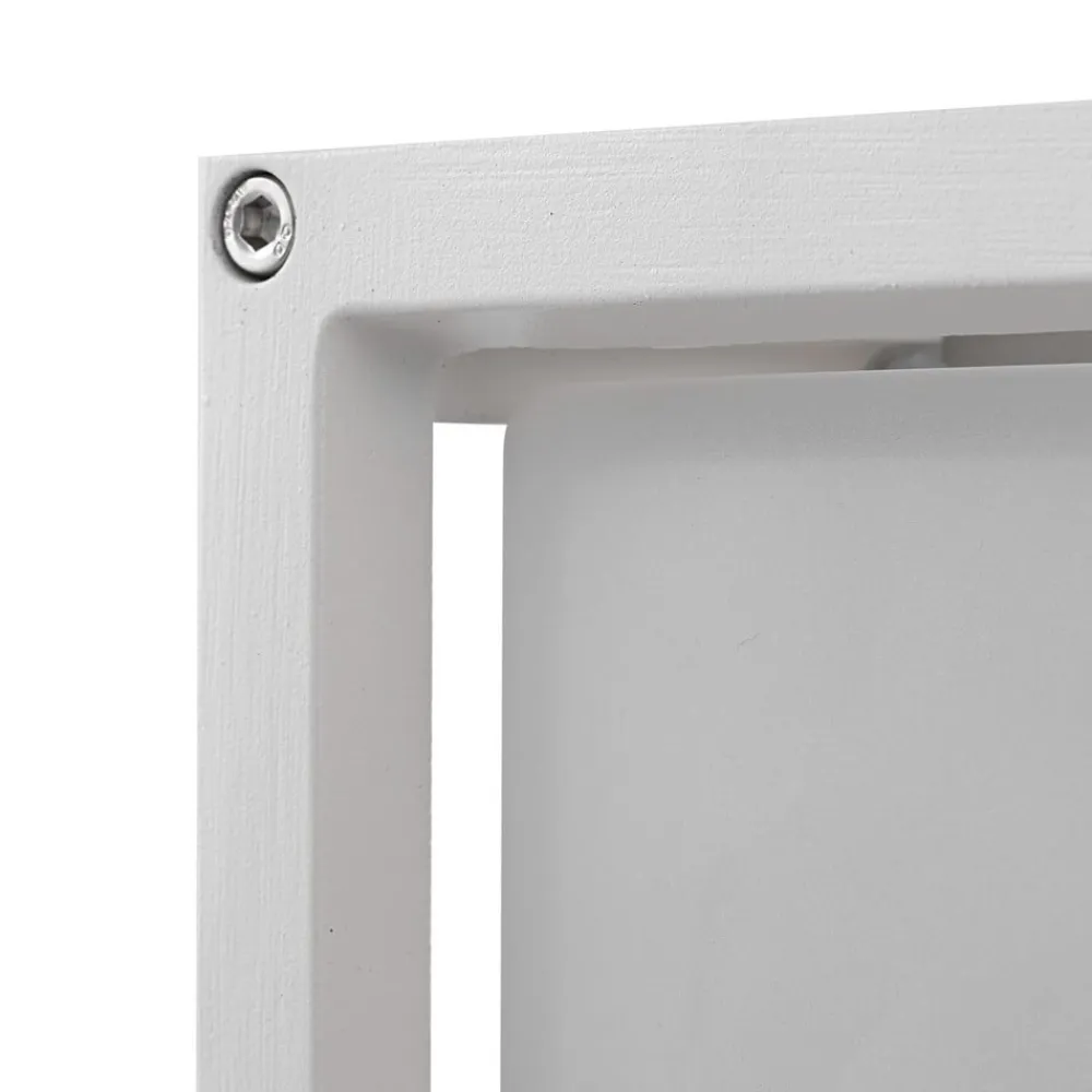 Lucande udendørs væglampe Aurelien, hvid, glas, 12,5 cm, IP54