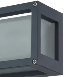 udendørs væglampe Aurelien, grå, metal, 12,5 cm, IP54^Lucande Online