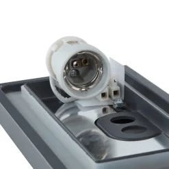 udendørs væglampe Aurelien, grå, metal, 12,5 cm, IP54^Lucande Online