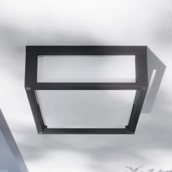 Lucande udendørs væglampe Aurelien, antracit, metal, 25x 25cm