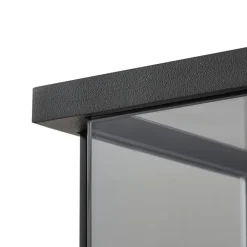 Lucande udendørs væglampe Annalea, røggrå, IP54, sensor