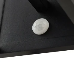 Lucande udendørs væglampe Annalea, røggrå, IP54, sensor