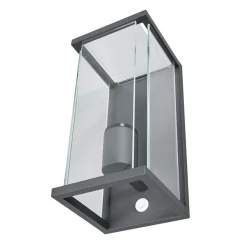 Lucande udendørs væglampe Annalea, 29 cm, 1 lyskilde, IP54, sensor