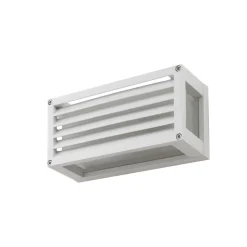 Lucande udendørs væglampe Aurelien, hvid, 12 cm, strip, IP54