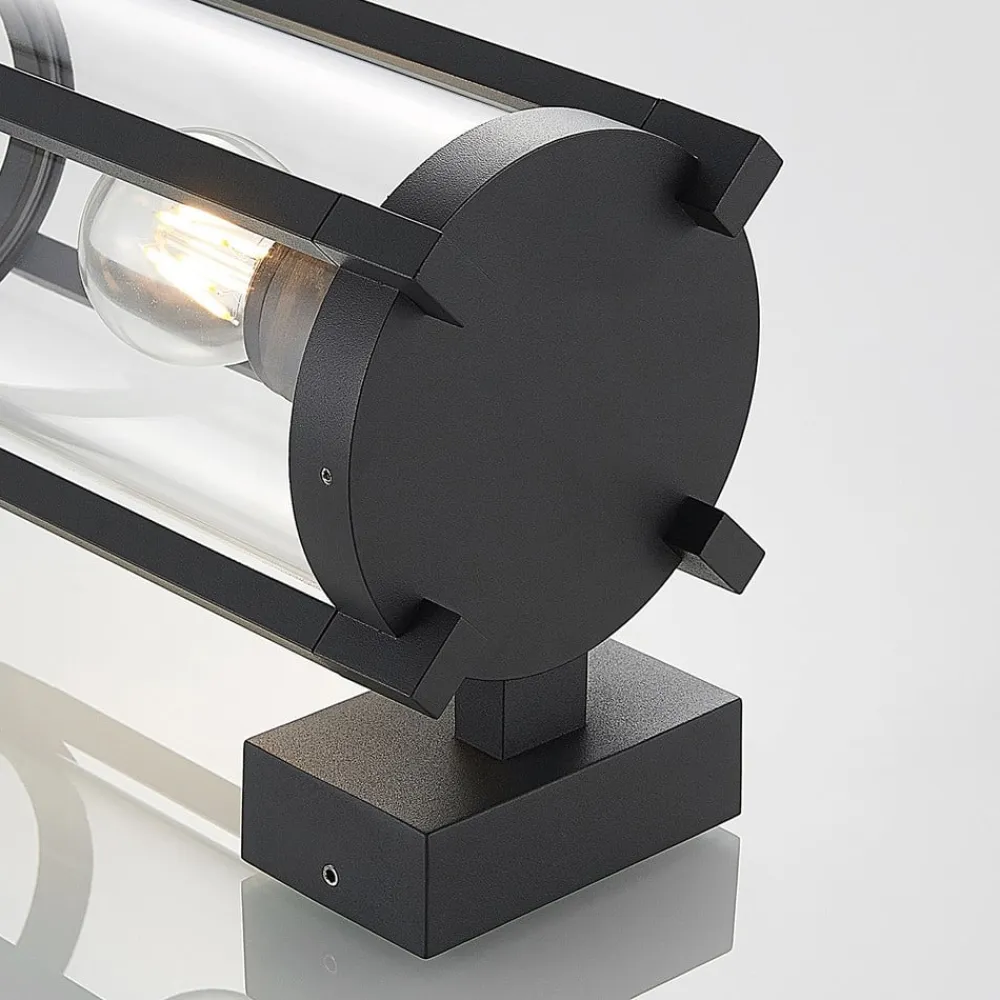 Lucande Terrassebelysning|Væglamper>udendørs væglampe Brienne, 30 cm, antracit, metal