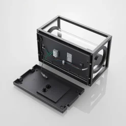 Lucande udendørs væglampe Brienne, 30 cm, antracit, metal