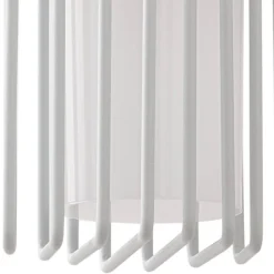 udendørs væglampe Chandan, 42 cm, hvid, metal, IP54^Lucande