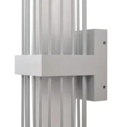 udendørs væglampe Chandan, 42 cm, hvid, metal, IP54^Lucande