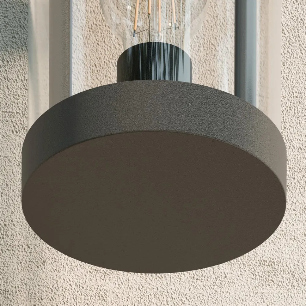 Lucande udendørs væglampe Cassian, 30 cm, antracit, IP54