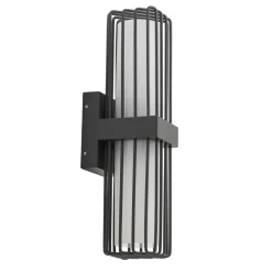 udendørs væglampe Chandan, antracit, 2 lyskilder, IP54^Lucande Discount