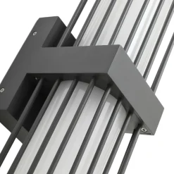 udendørs væglampe Chandan, antracit, 2 lyskilder, IP54^Lucande Discount