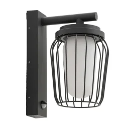 udendørs væglampe Chandan, 30 cm, antracit, sensor^Lucande Online