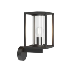 Lucande udendørs væglampe Ferda, fritstående, antracit, IP44