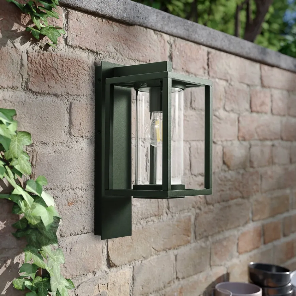 Lucande Terrassebelysning|Væglamper>udendørs væglampe Ferda, pendel, grøn, IP44