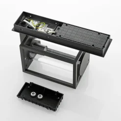 Lucande udendørs væglampe Ferda, pendel, antracit, IP44