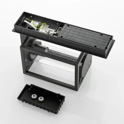 udendørs væglampe Ferda, sæt med 3, antracit, IP44^Lucande Outlet