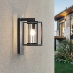 Lucande udendørs væglampe Ferda, sæt med 2, antracit, IP44